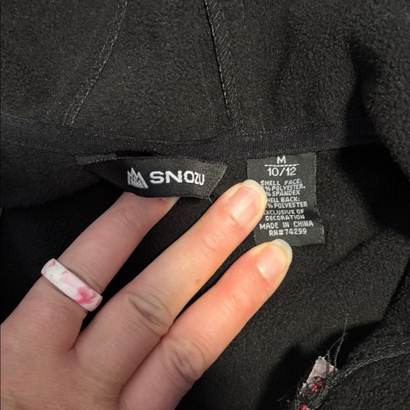 Snozu Black and Red Camo Jacket - Picture 2 of 2